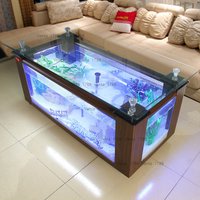 Luxury High Quality Rectangle Glass Fish Tank 25W Power Eco-Friendly Aquarium for Living Room Fish Aquarium Accessories