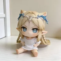 Arknights Kal'Tsit Chibi GK Figure Cute Sitting Resin Statue Anime Blonde Cat Ear Elf Girl Figure Model Toy Desktop Decor Gift