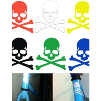 AliExpress NONE Bike Reflective Stickers Fixed Gear Skeleton Sticker Fluorescent Skull Mountain Bicycle Reflector Decal Accessories Pegatinas
