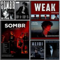 Singer Sombr Poster Self-adhesive Art Poster Decoracion Painting Wall Art White Kraft Paper Home Decor