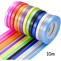 10m Balloons Ribbon Crafts DIY Bow Gold Silver Ribbons Balloons Accessories Baby Shower Wedding Christmas Birthday Party Decor