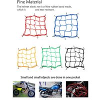 AliExpress Motorcycle Cargo Net 30x30cm Motorbike Bicycle Elastic Net For Helmet Storage Bungee Fuel Tank Luggage Net With Hooks Accessorie
