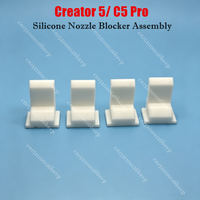 4 Stück Ersatz-Silikon-Düsenblocker-Baugruppe, hohe Qualität, für Flashforge Creator 5 Creator 5 Pro 3D-Druckerteile