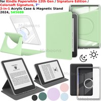 For Kindle Paperwhite 12th Gen Case Colorsoft Signature Edition 7" 2024 360° Rotation 2-in-1 Magnetic Detachable Stand SA568B