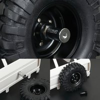 RCRUN Metal Spare Wheel Mount Hexagon Hub Adapter for 1/10 RC Crawler SCX10 Cherokee Wrangler LC80 TRX4 Defender Bronco Body