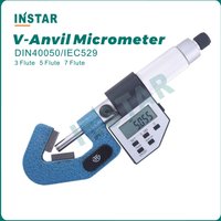 V-Anvil Micrometer Electronic 1-15mm, 5-20mm, 5-25mm, 20-35mm,35-50mm, 50-65mm DIN40050/IEC529 Industrial Quality 0.001mm