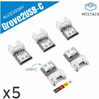 M5Stack Official Connector Grove to USB-C (5pcs)