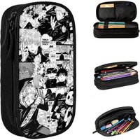 Anime Pencil Cases Manga Gojo Satoru Itadori Yuuji Pen Bags Girls Boys Large Storage Office Zipper Pencilcases