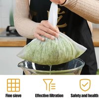 Reusable Yogurt Tea Cheese Brew Food Fabric Home Nylon Soy Milk Wine Nut cloth Brewing Mesh Filter Bag Water Strainer