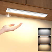 Lampe LED sans fil aste par USB, veilleuse à capteur de mouvement, éclairage sous armoire, cuisine, chambre à coucher,