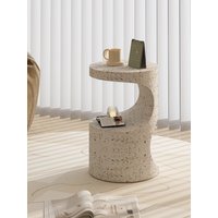 Light Luxury Simple Wrought Iron Edge Few Household Living Room Bedroom Bedside Table Multi-functional Furniture Coffee Table
