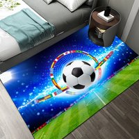 Tapis et tapis de Football pour chambre à coucher, salon, terrain de Football 3D imprimé, tapis de sol pour enfants, décoration