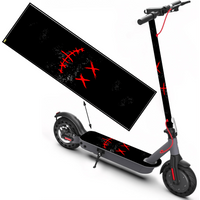 Blood red horror smiley face graffiti pattern scooter sticker, scooter sticker, skateboard sticker, scooter floor mat sticker,