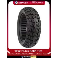 10x2.70-6.5 Solid Tire, for Dualtron 3 Speedway 5 Dualtron 3 Speedway 5 Kugoo G-Booster G2 Pro 70/65-6.5 Tubeless Tire Parts