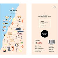Korean Import Brand Suatelier Sunshine Beach Swimming Stickers Scrapbooking Diy Diary Stationery Sticker Cute Decor Sticker