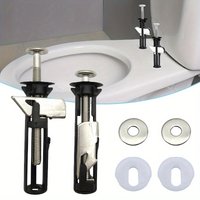 2Pc Heavy-Duty Stainless Steel Toilet Seat Screws – Nuts/Washers Included, Universal Top Mount