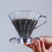 Hot Selling V shaped 60 Degrees Coffee Maker Set Pour-over Coffee Filter Cup Spiral Hand Filter Cup
