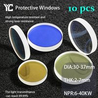 10 Pcs/Lot Fiber Laser Protective Windows 30x2 30x5 34x5 37x7 Protection Lenses For Precitec WSX HSG Raytools Bodor Laser Heads