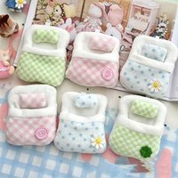 Creative Doll Storage Bag Cute Clothes Sleeping Bag Storage Bag Mini Doll Room Decoration Furniture Schoolbag Decorative Pendant