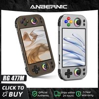 Anbernic RG 477M 4.7 Inch LTPS In-Cell Touch Screen Portable Video Game Console Aluminum Alloy CNC Android 14 5300mAh RG477M