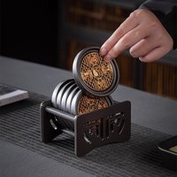 Kung Fu Tea Coaster Heat Insulation Chinese Style Anti-scalding Tea Holder Household Storage Tea Cup Holder Mat Tray Accessories