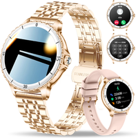 AliExpress rollstimi 2025 New women's Smart Watch Heart Rate Monitor Bluetooth Call Fitness Tracker Menstrual Cycle Manager IP68 Waterproof for Women