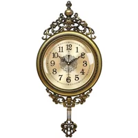 Large Luxury Gold Wall Clock Living Room Silent Creative Swing Wall watches Bedroom Quartz Clocks Wall Home Decor