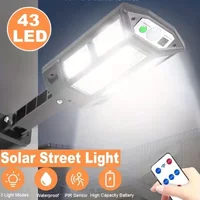 Najnowsze światło słoneczne LED 300000 LM Zewnętrzna lampa słoneczna z czujnikiem ruchu 4 tryby Wodoodporna lampa słoneczna IP65 do ogrodu Street