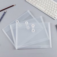 High Quality A5/A6 File Folder Transparent Waterproof File Bag Plastic Document Folder Gift