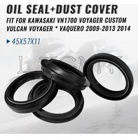 45x57x11 45*57 Front Fork Oil Dust Seal Fit for Kawasaki VN1700 VN 1700 VOYAGER CUSTOM Vulcan Voyager * Vaquero 2009-2013 2014