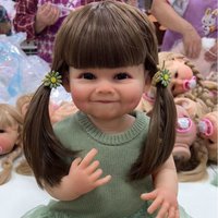 55CM Full Body Soft Silicone Newborn Baby Doll with Realistic Soft Touch High-quality Doll Gift Lifelike Handmade Cute Girl Doll