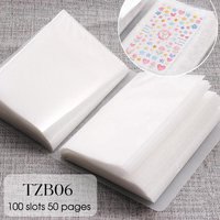 Nail Sticker Storage Manual Sticker Collection Display Book Storage Blank Companion Design 2026 Capacity Large Nail Page To G6X0
