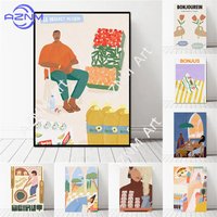 Lebanese Art Series Poster Printing Canvas Painting Living Room Kitchen Dining Room Wall Home Modern Room Decoration Frameless