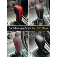 Gear Shift Knob Handle Lever Leather Protective Cover For Volkswagen Golf MK6 MK7 Passat B7 B8 Tiguan MK2 Bora Jetta Scirocco