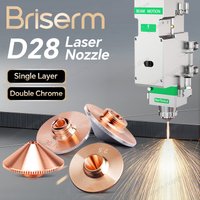 Dysza laserowa światłowodowa D28 M11 H15 Dysza do cięcia laserowego 1.2 1.5 2.0 2.5 3.0 Pojedyncza Podwójna Chromowana Dysza Raytools Części głowicy laserowej