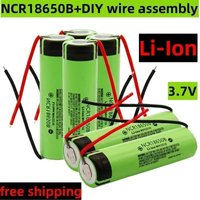 New 3.7V18650 battery 3400mah lithium battery NCR18650B 3400mah suitable for flashlight battery+DIY wire assembly