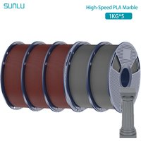SUNLU High-Speed PLA Marble Filament 5KG 1.75mm 1kg Spool (2.2lbs) High Speed Print Filament Fit Most FDM Printer From EU US UK