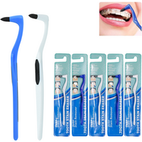 5pcs Tooth Stain Eraser Independent Packaging Teeth Plaque Brush Stain Remover Dental Plaque Remover Polishing Tool Hygiene Care