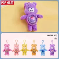 POP MART Care Bears Cozy Life Series Plush Pendant Blind Box - Mystery Doll Figure Ornaments Gift Flowing Sand