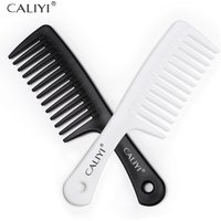 CALIYI Large Wide Tooth Comb Shower Smooth Hair comb for wet curly hair Durable Hair Brush Styling Tools