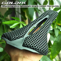 GOLDIX 3D Printing Bicycle Carbon Saddle Ultra Light Highway MTB Racing Saddle Bicycle Cushion Bicycle Seat Accessories image 4