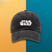 STAR WARS water-washed baseball cap, outdoor hat, trendy brand print, student-style men's baseball cap, movie-related accessory