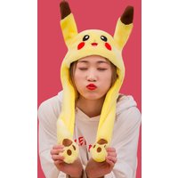 Plush Moving Rabbit Hats Children Plush Hat After Pressing The Paw Ear Can Move Hair Band Decoration Prop Cosplay Adult Cute Hat
