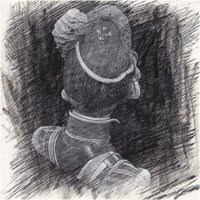 1/10 scale resin unpainted model kit, military theme, bust of Welsh Infantry Drummer, unassembled and unpainted GK