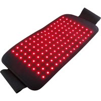 120 LED Red Light Belt 660nm&850nm Near Infrared Light Wrist Guard Warm Waist Stomach Health Care Belt Slimming Beauty Devices