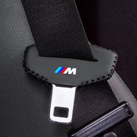 2PCS PU Car Seat Belt Buckle Cover Protector Sleeves For BMW M Emblem X6 X7 G30 G20 G32 G11 G12 F40 F30 F20 F10 F34 F07 E92 E93