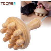 1Pcs Wooden Mushroom Massager Body Wood Therapy Massage Tool, Anti Cellulite,MaderoterapiaLymphatic Drainage,Muscle Pain Relief