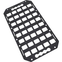 Truck Bed Molle Panel Versatile Aluminum 16.61x8.86x0.08in Finely Processed L Track Molle Panel for Cars SUVs Pickup Van RVs