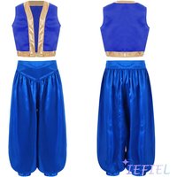 Girls Boys Fancy Dress-up Costume Arabian Costume Prince Role Playing Outfits Carnival Rave Party Suit Halloween Cosplay Costume