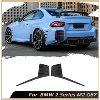 Prepreg Dry Carbon Rear Bumper Splitters For BMW 2 Series M2 G87 2023+ Fog Light Air Vent Trim Side Outlet Intake Decoration FRP